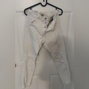 White zara jeans